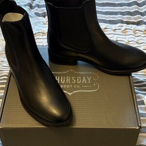 Thursday Boot Company Black Leather Ankle Boots